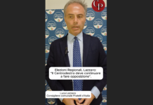 Elezioni Regionali, Lazzaro: “Il Centrodestra deve continuare a fare opposizione”