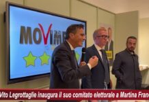 Vito Legrottaglie inaugura il suo comitato elettorale a Martina Franca